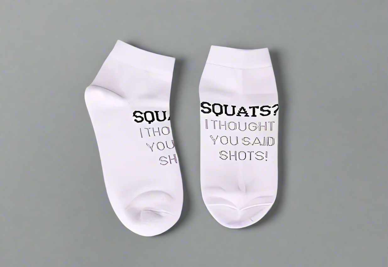 'Shots Over Squats' Socks