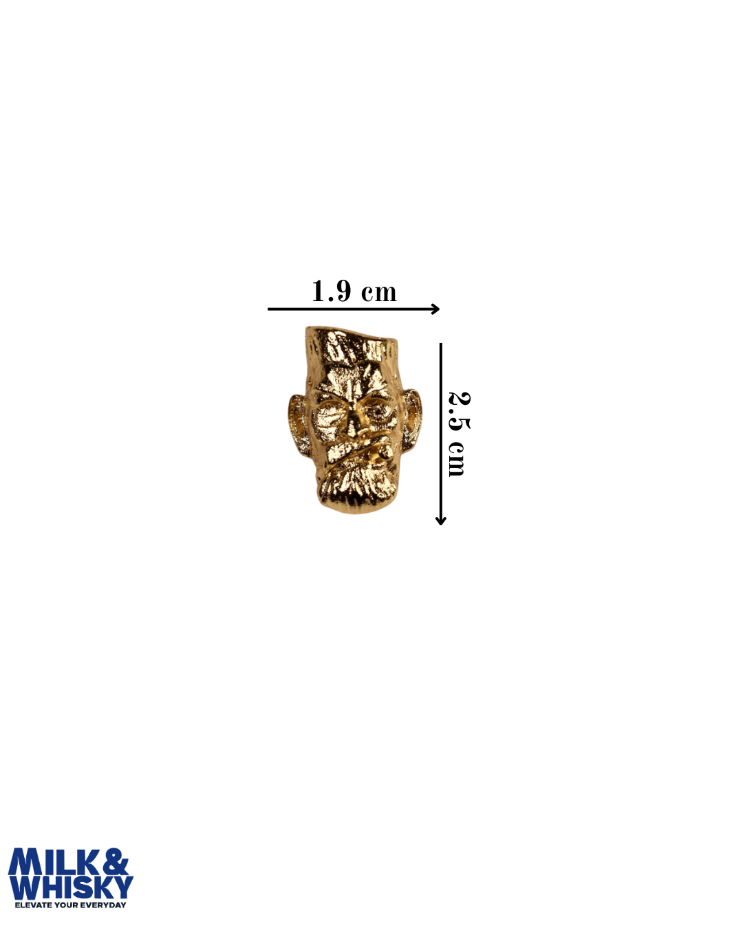 Cigar Face Brooch