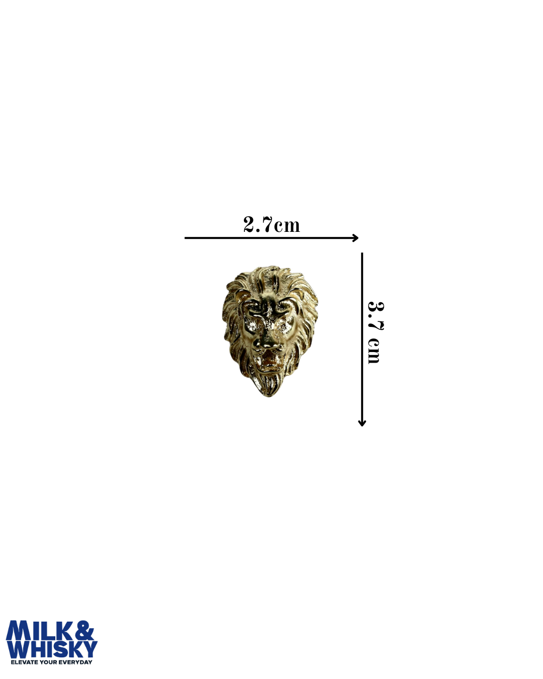 Lion Face Brooch
