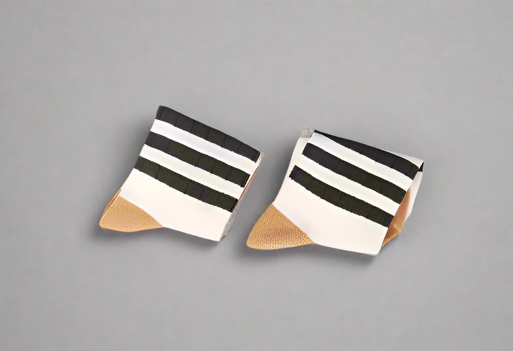 Classic Tan and Green Stripe Socks