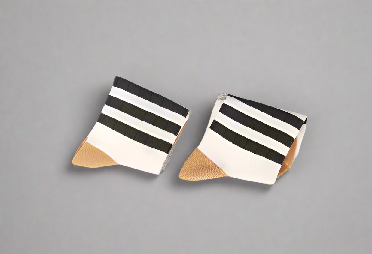 Classic Tan and Green Stripe Socks