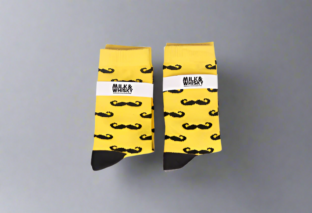 Whiskered Style Moustache Socks