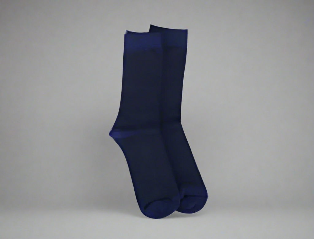 Classy Blue Herringbone Design Socks