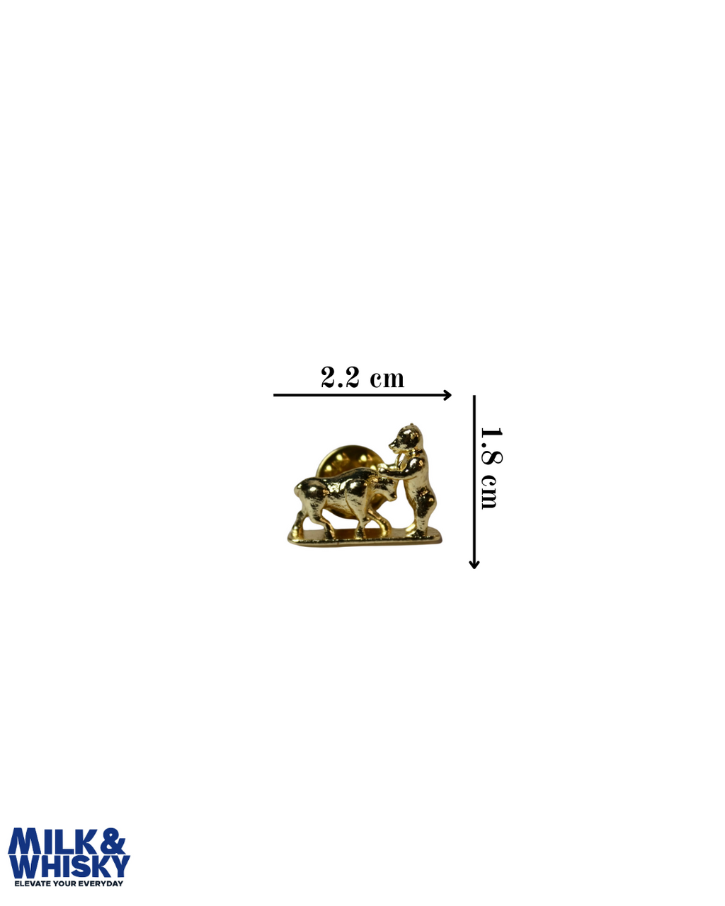 Bull & Bear Brooch
