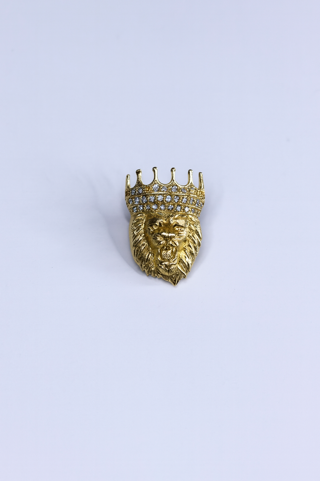 Lion Crown Brooch