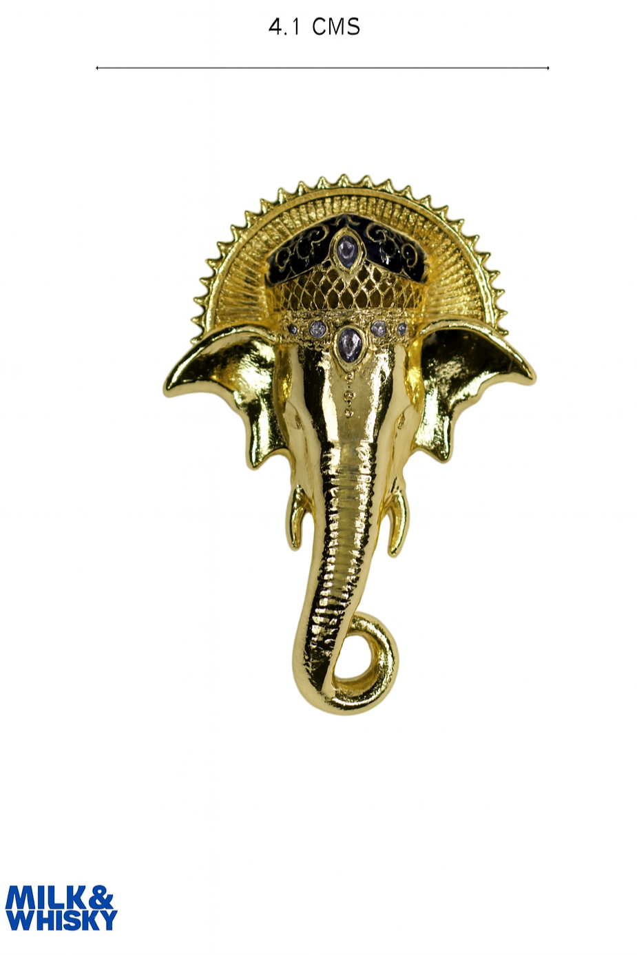 Elephant with Enamel Brooch