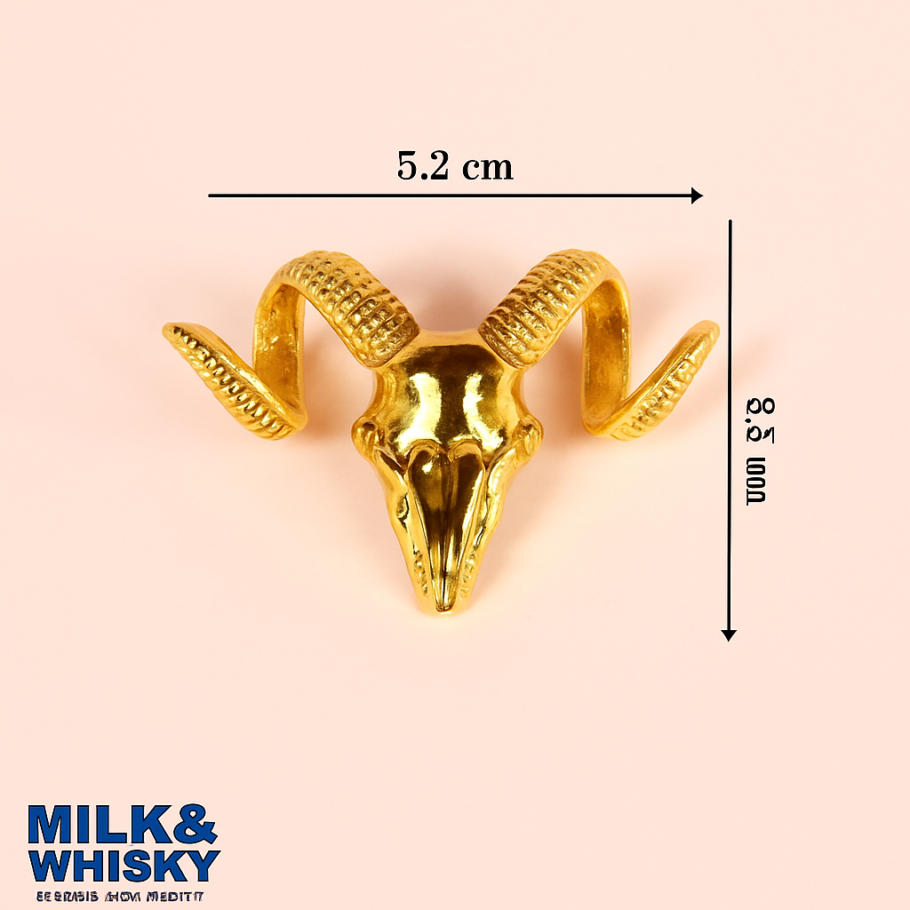 Golden Buck Brooch