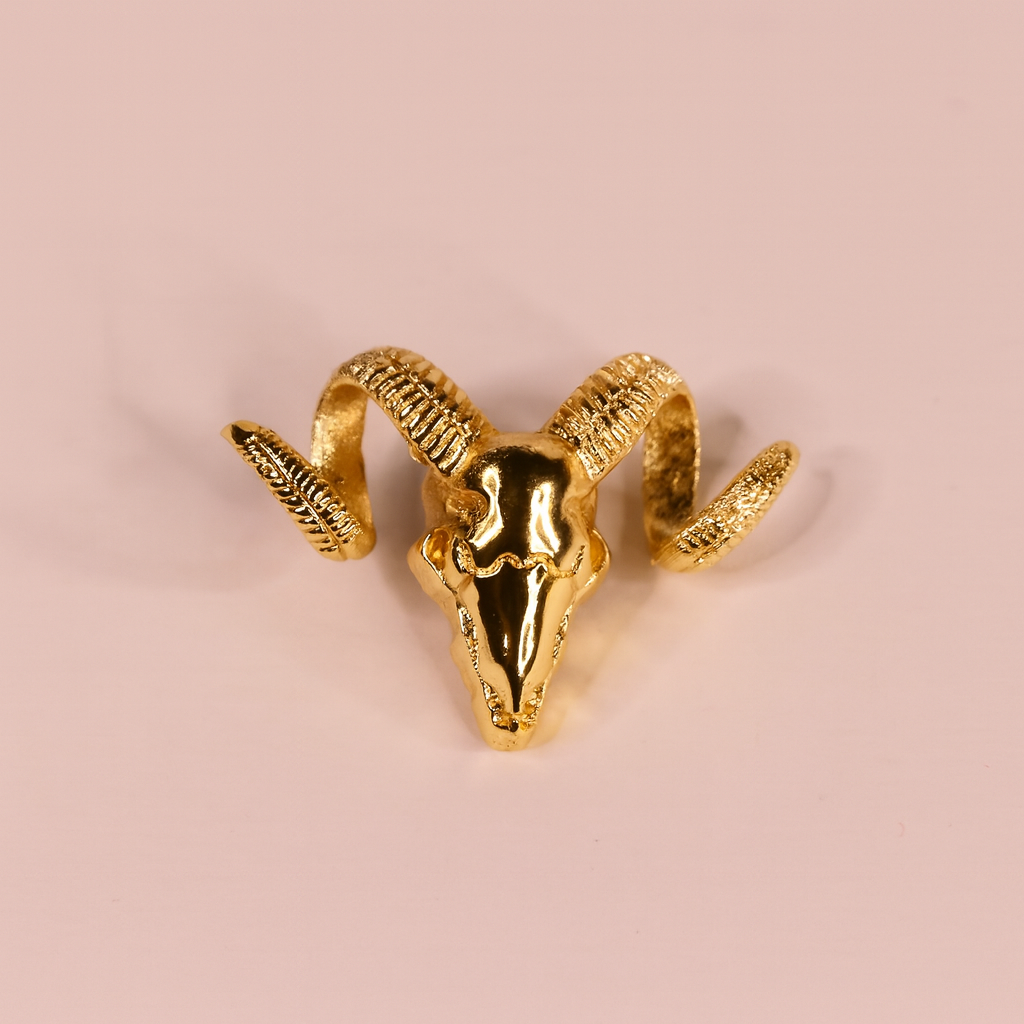 Golden Buck Brooch