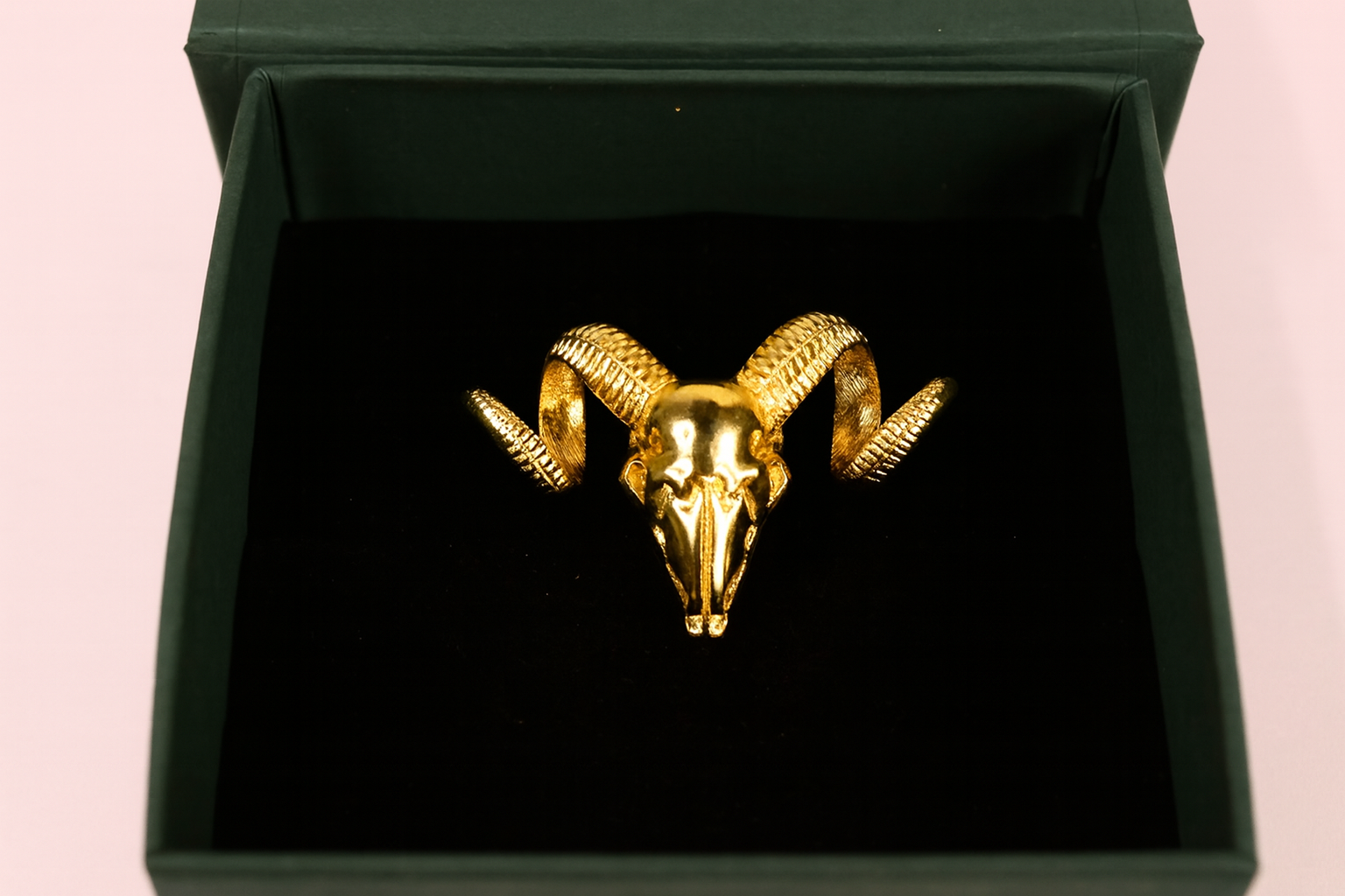 Golden Buck Brooch