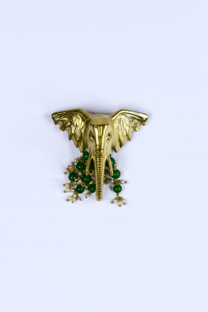 Elephant with Puvaii Brooch