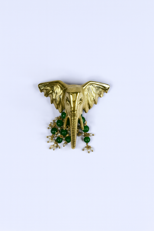 Elephant with Puvaii Brooch