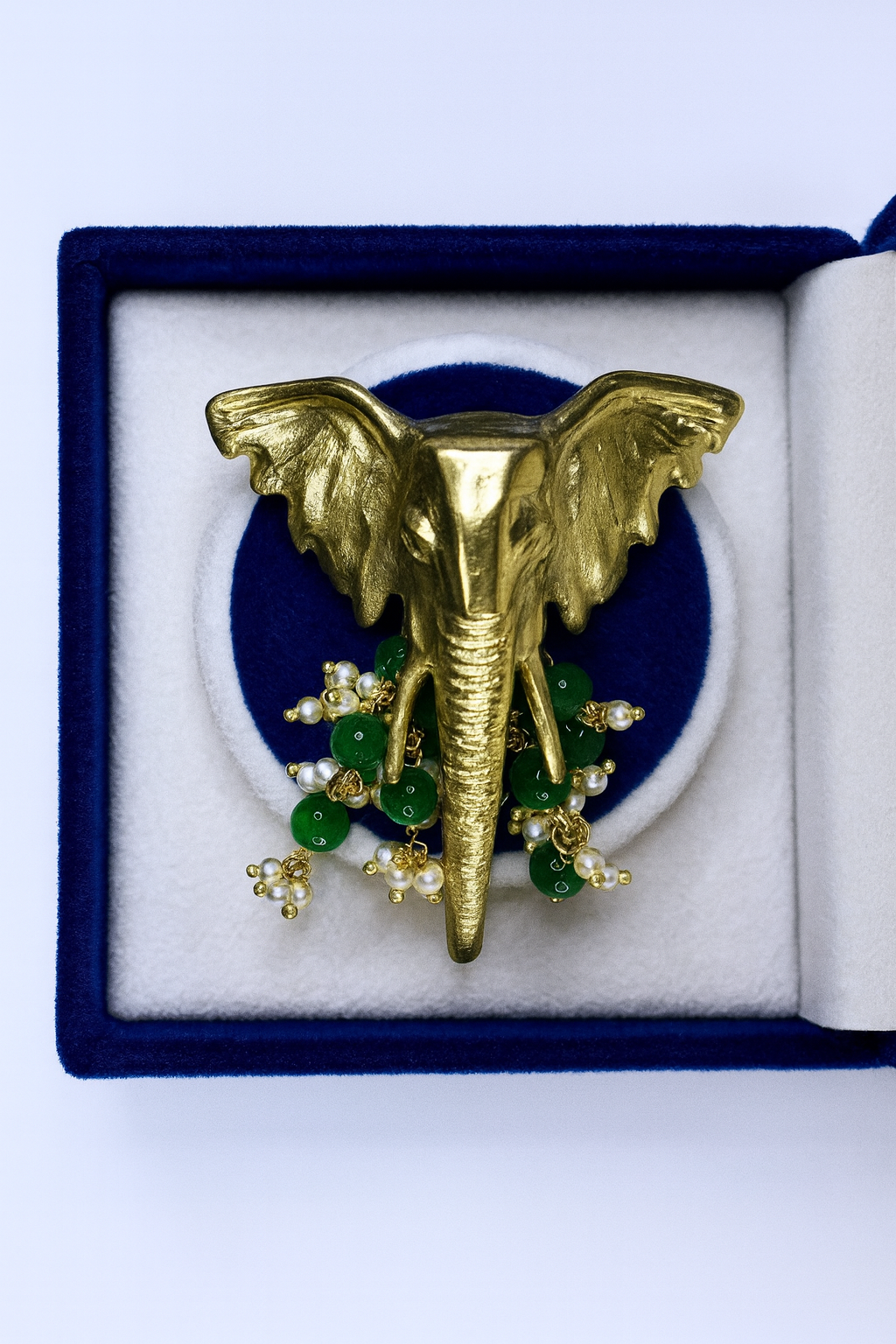 Elephant with Puvaii Brooch