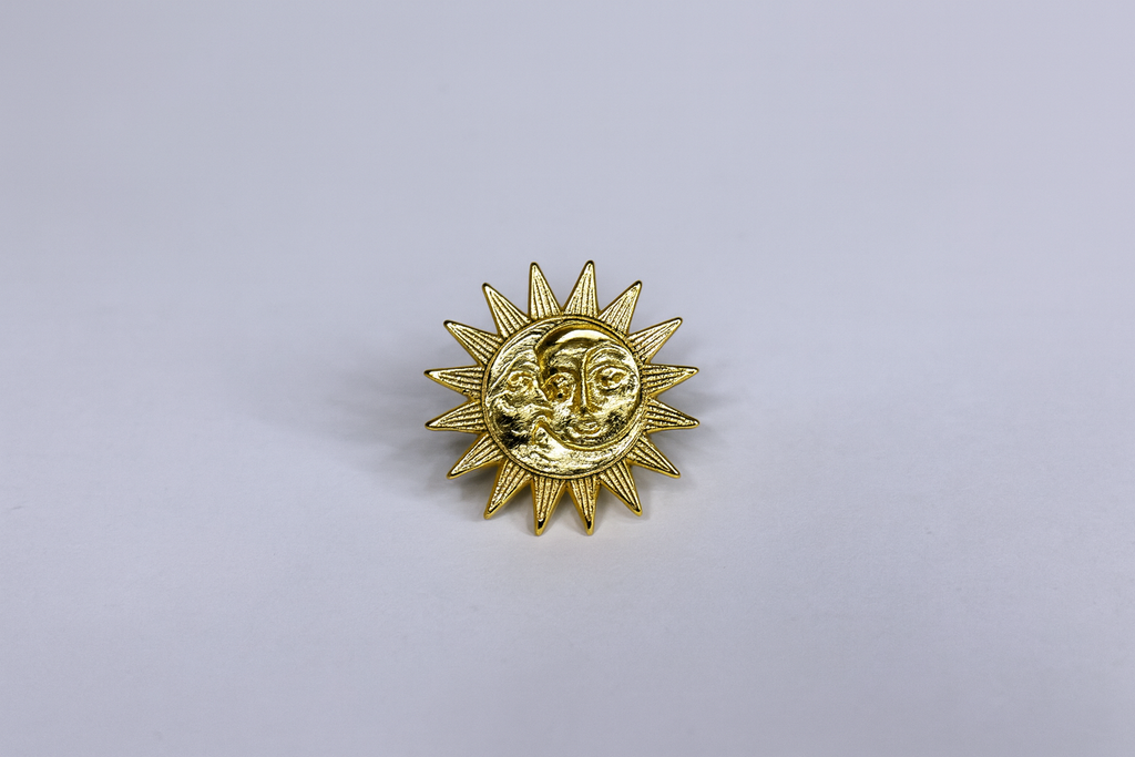 Sun & Moon Brooch