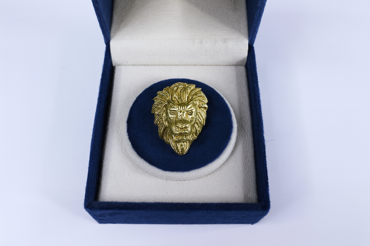Lion Face Brooch