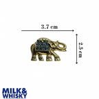 Enamel Elephant Brooch