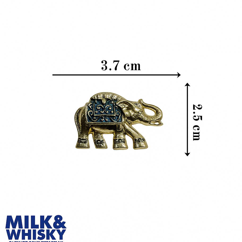 Enamel Elephant Brooch