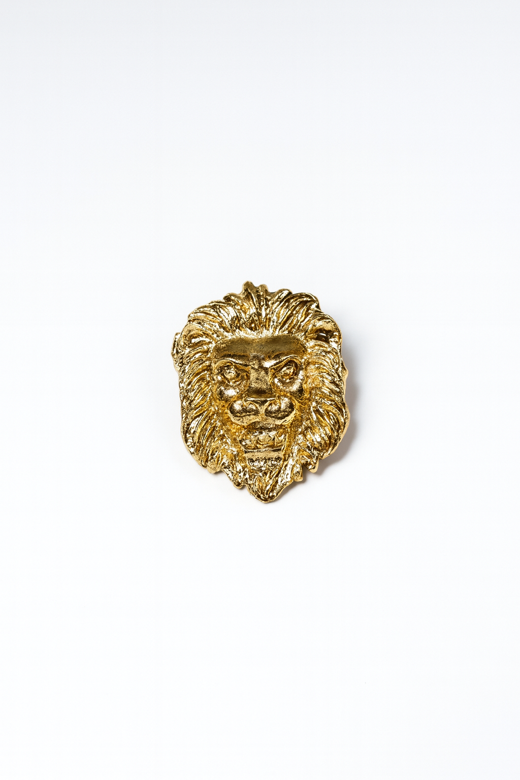 Flat Faced Lion Brooch