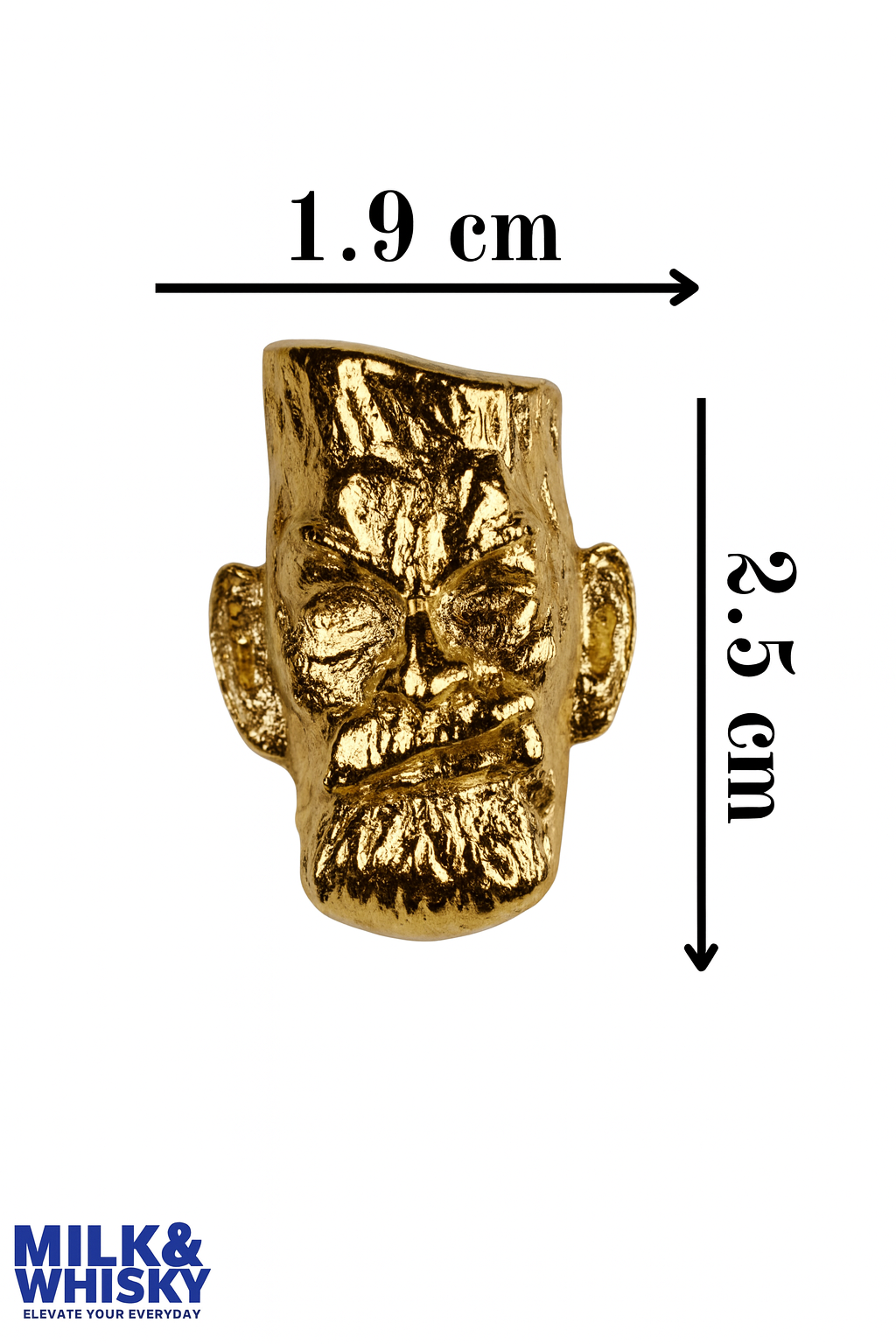 Cigar Face Brooch