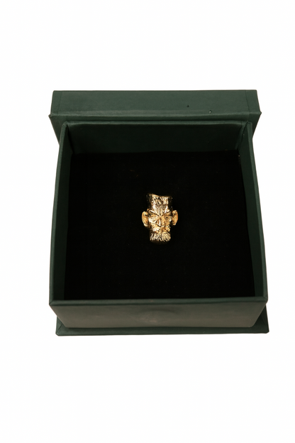 Cigar Face Brooch