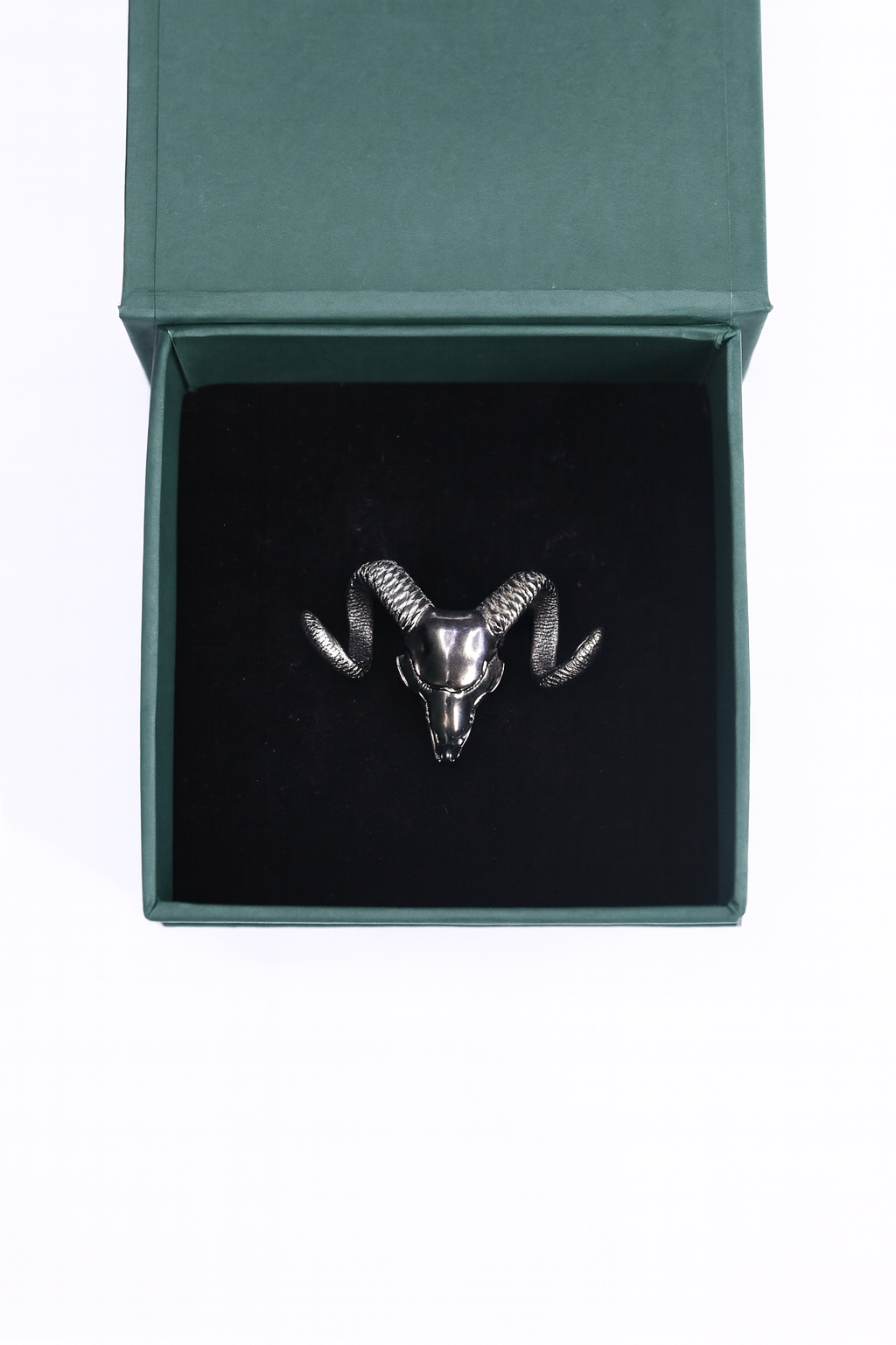 Black Buck Silver Brooch