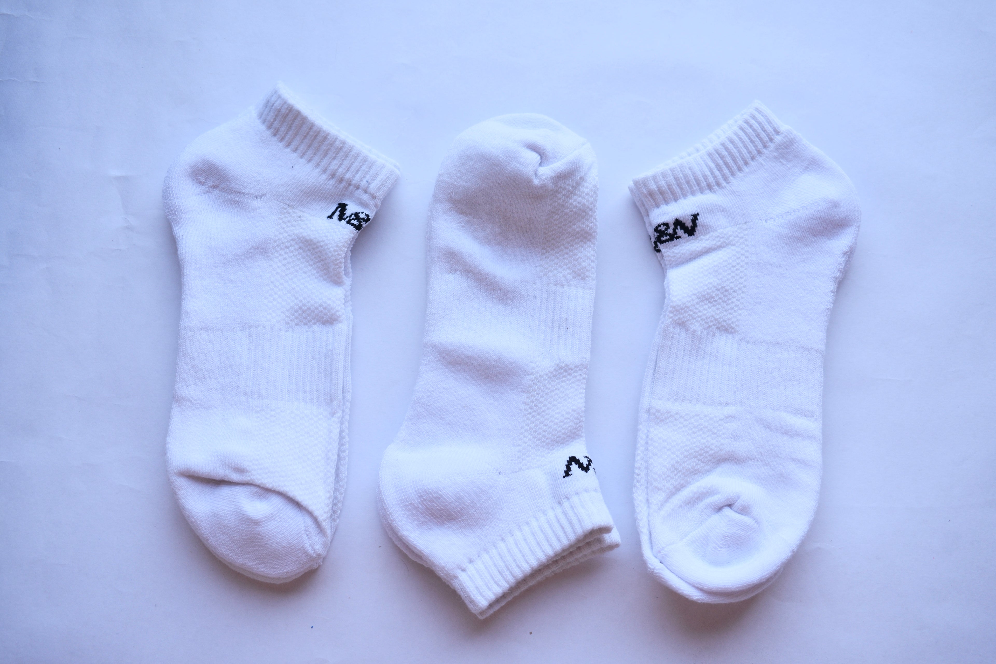 Core White – Ankle Socks Trio