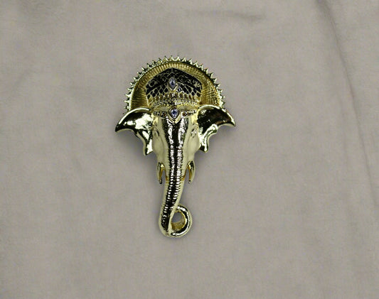 Elephant with Enamel Brooch