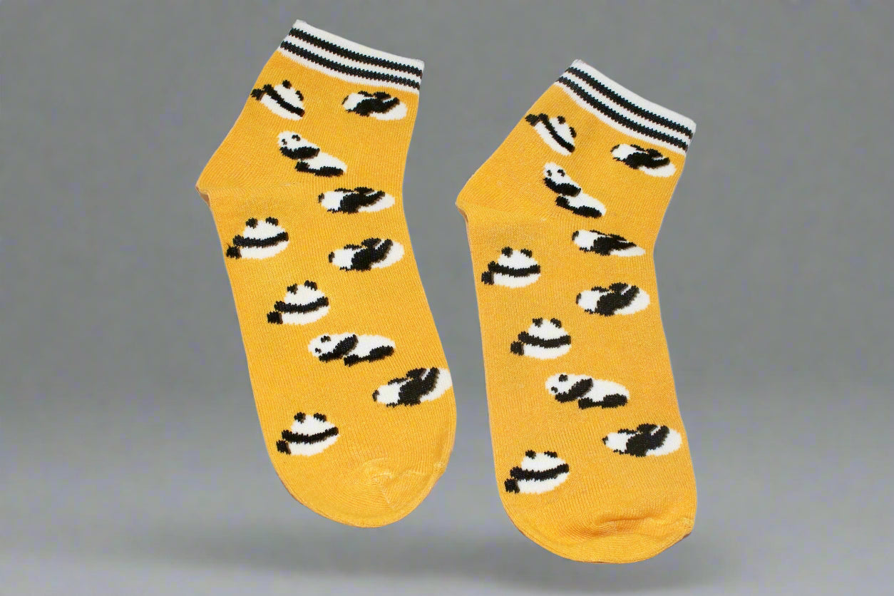 Yellow Panda Socks