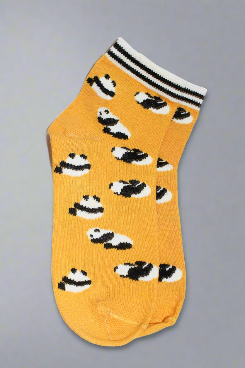 Yellow Panda Socks