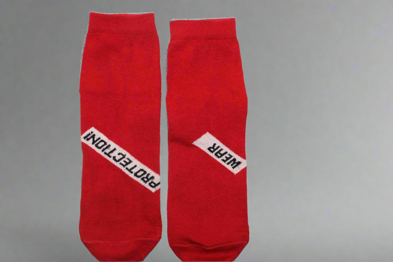 Defender Mode: Cozy Red Socks