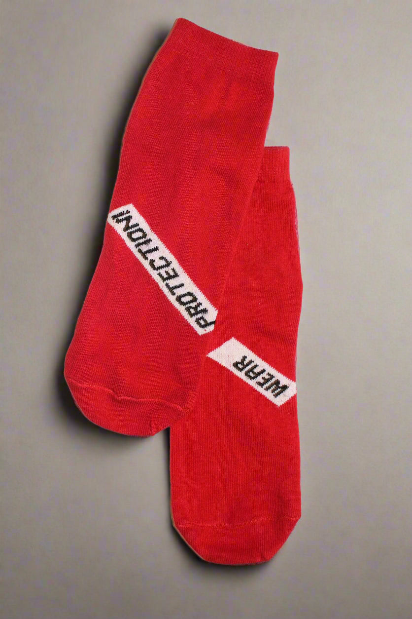 Defender Mode: Cozy Red Socks