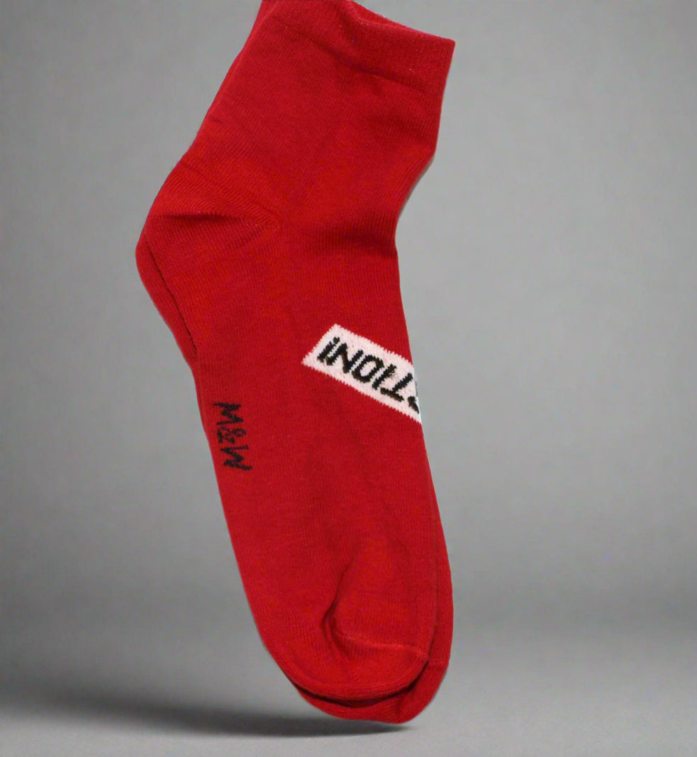 Defender Mode: Cozy Red Socks