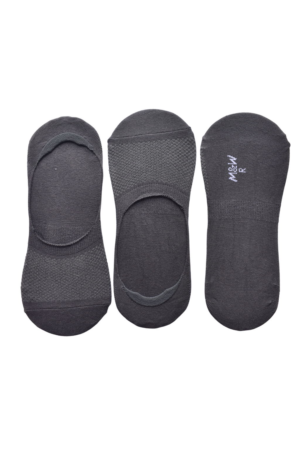 Graphite No-Show (Pack of 3)