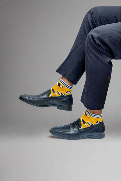Yellow Panda Socks