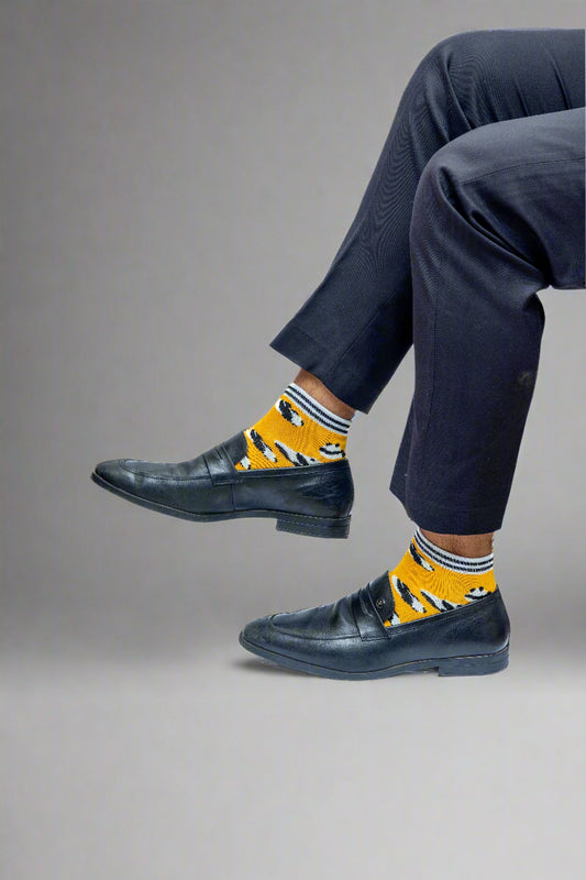 Yellow Panda Socks
