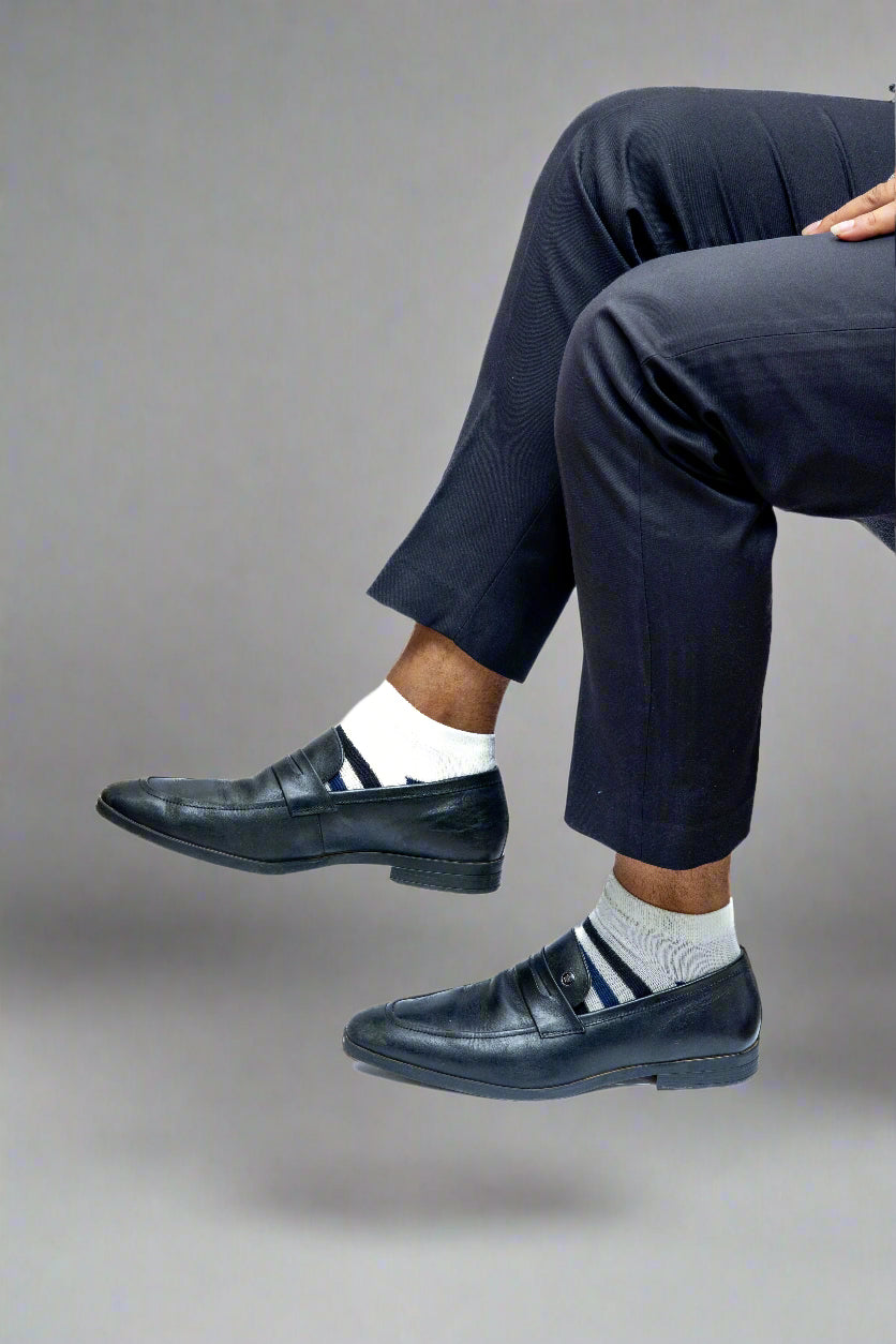 Neutral Striped Socks