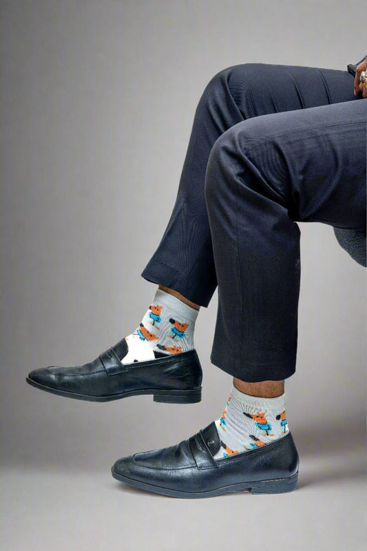 Chill-Guy Pattern Socks