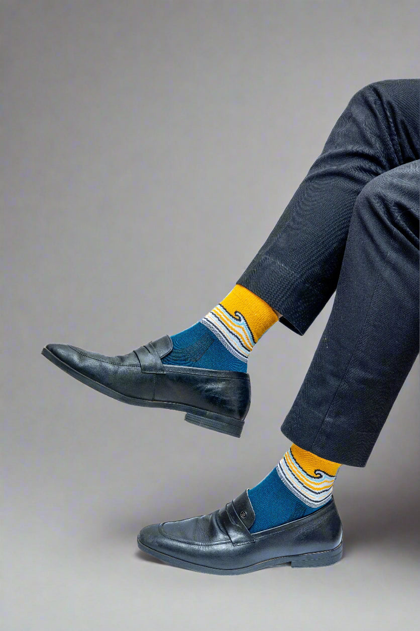 Wave Pattern Socks