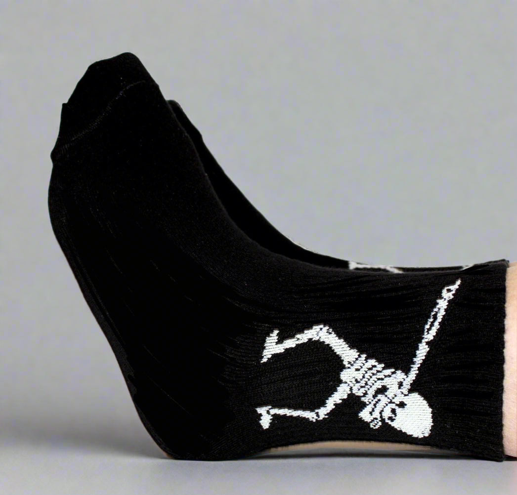 Black Skeleton Dab Socks