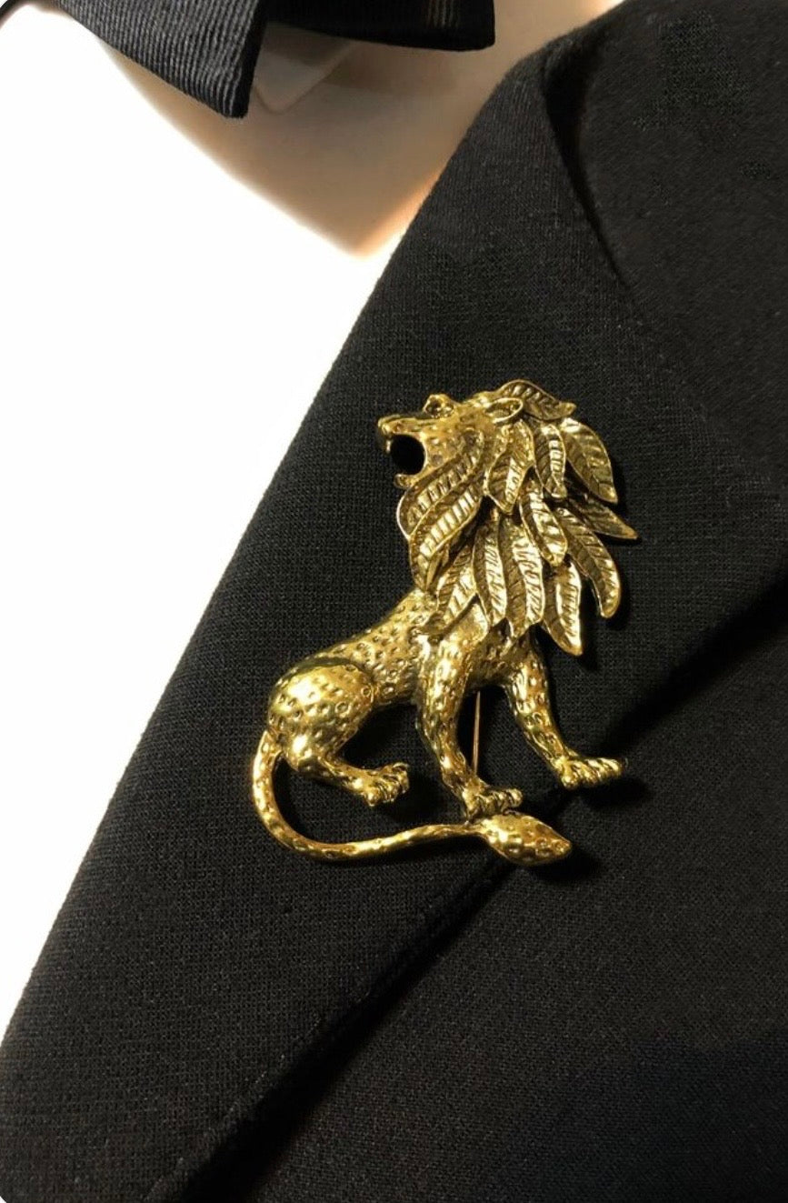 Big Lion Brooch