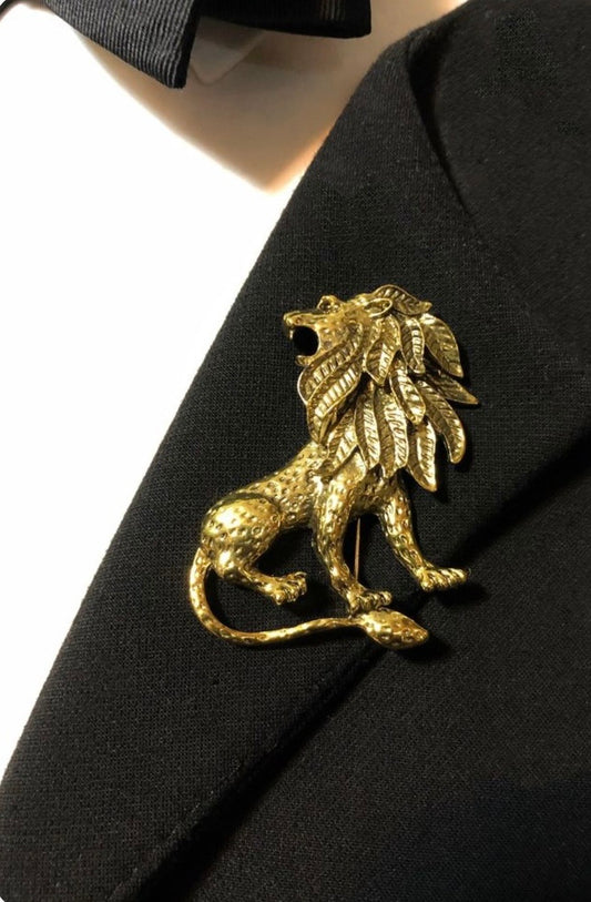 Big Lion Brooch